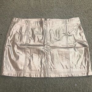 Wild Fable Shimmering Gold Mini Skirt